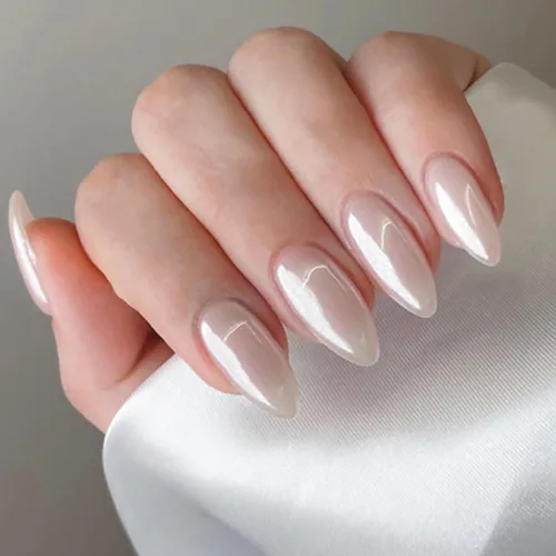 Miniatura 12 de Uñas postizas cortas a presión, uñas postizas de otoño con punta francesa, color marrón, cobertura completa, con diseños de remolinos marrones, uñas