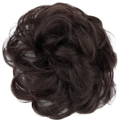 Miniatura 21 de CAISHA by Prettyshop Hairpiece Scrunchy Updo Bridal Peinado Voluminoso Ondulado Moño Desordenado Mezcla Rubio G13AL