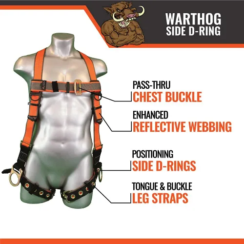 Miniatura 4 de Malta Dynamics - Arnés de seguridad Warthog para protección contra caídas, compatible con OSHA/ANSI