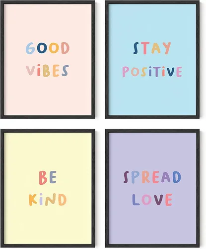 Miniatura 36 de HAUS AND HUES Citas inspiradoras para niños (sin marco, positividad, 8L x 10W)