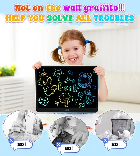 Miniatura 2 de Tableta de escritura LCD para niños, tabletas de dibujo coloridas de 16 pulgadas, juguetes educativos de aprendizaje para niños de 3, 4, 5, 6, 7, 8
