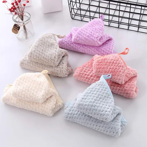 Miniatura 7 de Toallas pequeñas con lazo para colgar, toallas de mano para cocina y baño, superabsorbentes, suaves, lavables a máquina, toalla de secado rápido