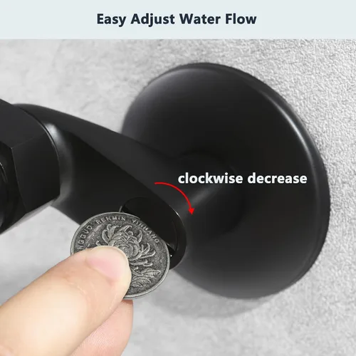Miniatura 5 de Grifo de bañera para teléfono con pulverizador, para montaje en pared, ducha de mano, 3 manijas cruzadas, relleno de bañera antiguo, centro