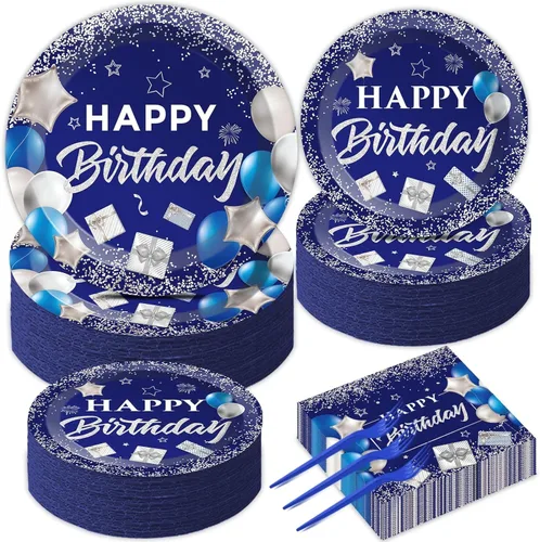 Miniatura 21 de gisgfim Juego de decoración para fiesta de 50 invitados con temática de camión semi, platos y servilletas para fiesta con temática de camión semi