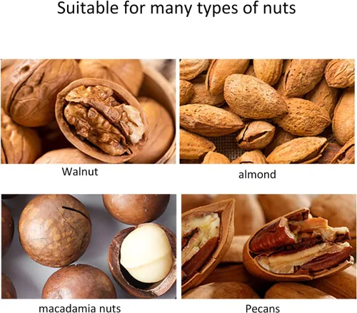 Miniatura 7 de Juego de herramientas de cascanueces de 7.1 pulgadas de largo, galletas de aluminio para todo tipo de nueces, nueces, castañas y melones