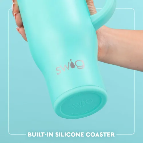 Miniatura 5 de Swig Life Mega Taza de 30 oz, Vaso de 30 oz con Asa y Pajita, Compatible con Portavasos, Apto para Lavavajillas, Vaso Aislado Extra Grande, Botella