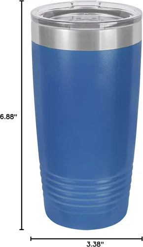 Miniatura 2 de Polar Camel Vaso aislado al vacío de acero inoxidable de 20 onzas (azul rey)