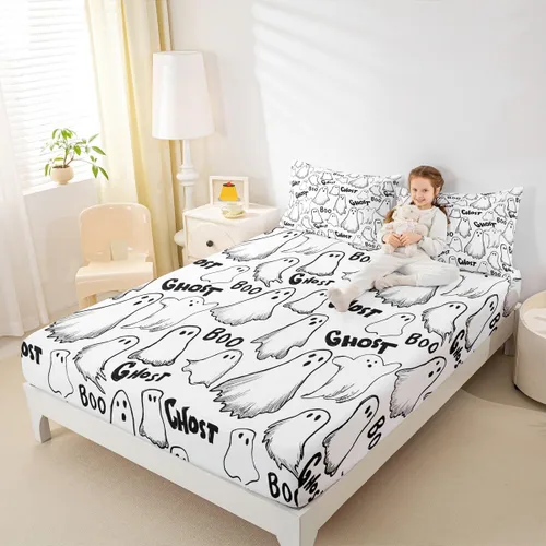 Miniatura 29 de Erosebridal Sábana bajera ajustable con bandera estadounidense, juegos de ropa de cama para adolescentes y motos de cross, tamaño individual