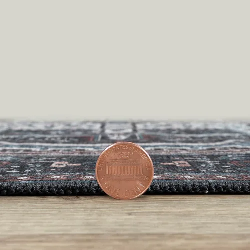 Miniatura 4 de Adiva Rugs Alfombra de área lavable a máquina de 2 pies 6 x 6 pies 6 pies 6 pies 6 pies 6 pies 6 pulgadas con parte trasera antideslizante para sala