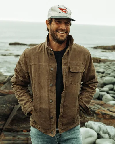 Miniatura 7 de Huckberry Flint and Tinder Chaqueta de Camionero Encerada con Forro de Franela para Hombre, Chaqueta para Hombre Resistente al Agua y a la Intemperie