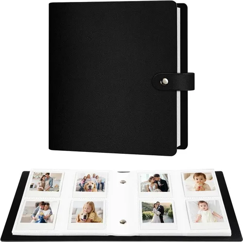 Miniatura 10 de Álbum de fotos de 256 bolsillos para cámara Polaroid Go Everything Box y película instantánea, álbum de fotos Polaroid Go (azul)