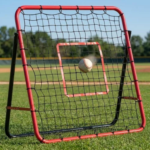 Miniatura 8 de Red de rebote de fútbol 2 en 1 – Entrenador de rebote de 6 x 4.6 pies y 6 x 1.4 pies para práctica en solitario y en equipo, práctica de red