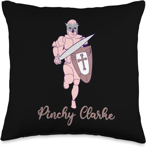 Pinchy Clarke - Beyond Ordinary Christian Soldier with The Armor of God. Almohada de 16 x 16 pulgadas, multicolor