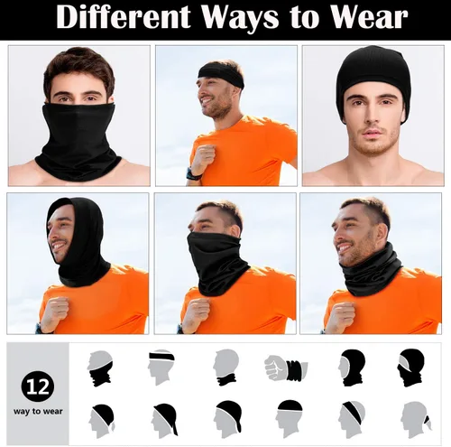 Miniatura 3 de Geyoga 6 piezas de protección UV para el verano, polaina de cuello refrescante, ropa para la cara, polaina para cuello, bufanda, protector solar
