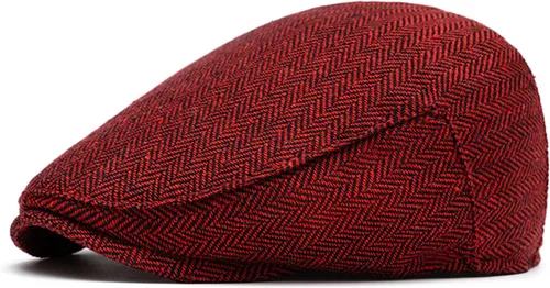 Miniatura 11 de meioro Gorra plana de espiga para hombre, gorra clásica de tweed de Newsboy, gorra de mezcla de lana, gorra plana de Gatsby, gorras de hiedra