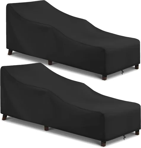Miniatura 9 de Arcedo Funda para Silla de Descanso de Exterior Paquete de 2, Funda Impermeable para Muebles de Patio para Piscina y Playa Exterior, Protección