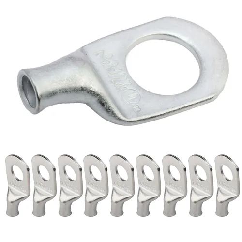 Miniatura 263 de SELTERM 5 piezas terminales de cable de cobre estañado 1/0 AWG perno de 1/2", extremos de cable de batería, terminales de anillo, conectores