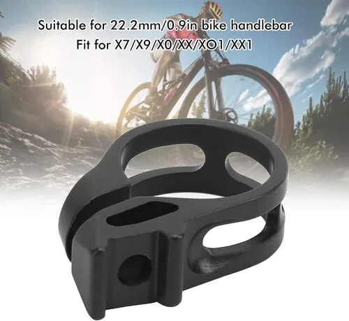Miniatura 3 de Abrazadera de gatillo de bicicleta, abrazadera de palanca de cambios de bicicleta de 0.9 pulgadas, aleación de aluminio y acero inoxidable