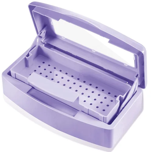 Miniatura 8 de Machine-Ya Bandeja de Esterilización de Plástico, caja de esterilización, bandeja esterilizadora para herramientas de arte de uñas, Caja de Bandeja