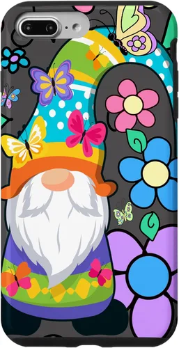 Miniatura 12 de Floral Daisy Flower Pattern with Butterflies Funny Gnome Case for iPhone 17