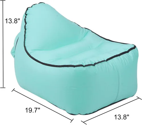 Miniatura 7 de Silla inflable, pequeño sofá inflable individual, tumbona plegable, sofá de aire portátil para estar en interiores, tienda de campaña, actividades