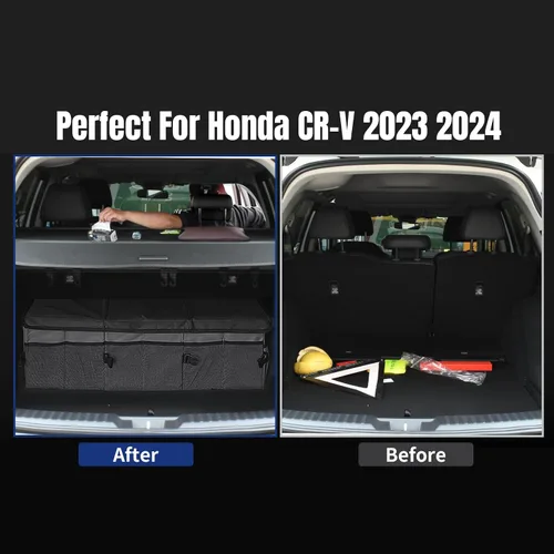 Miniatura 6 de GZSH Funda de Carga para Honda CRV 2023 2024 2025 con Aleta Extra Honda CRV Funda de Carga de Textura de Fibra de Carbono Compatible con Honda CRV