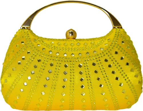 Miniatura 9 de HUANG ZHUANG Elegante bolso de mano de cristal con diamantes de imitación para mujer, bolso de fiesta, boda, baile de graduación, bolsa brillante