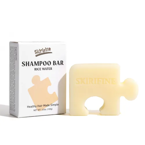 Miniatura 10 de Barra de champú sólido de limón en forma de rompecabezas, control de aceite y refrescante para cabello normal a graso, aroma crujiente y limpio, sin