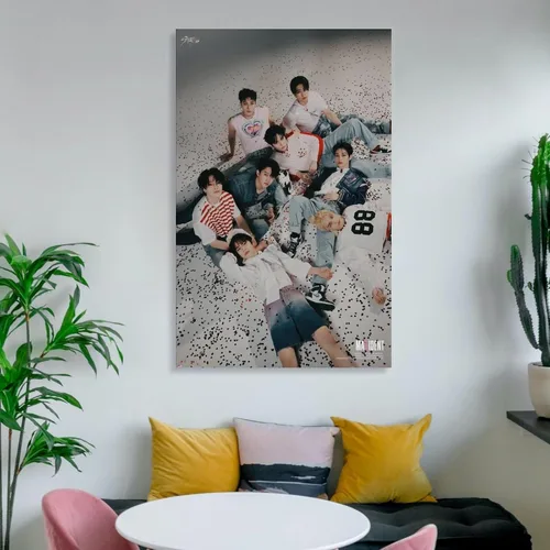 Miniatura 6 de K-pop Artist Poster Stray Kids Maxident Case 143 Ver. 3rd Teaser Prints Painting Nordic Decoration Living Room Home Decor 24x36inch(60x90cm)