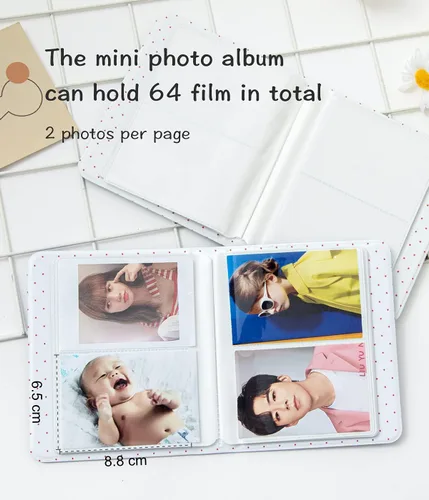 Miniatura 5 de Libro de fotos, 2 Unids 64 Bolsillos Álbum para Fujifilm Mini 7s 8 8+ 9 25 26 50s 70 90 Tarjeta de nombre de cámara instantánea Goodsnetic Photo