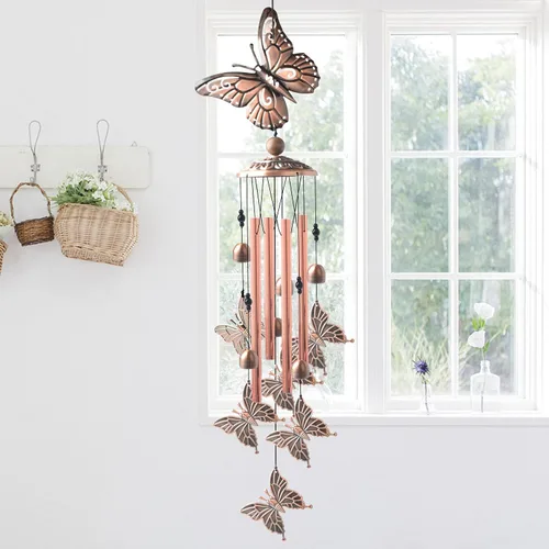 Miniatura 4 de Campanillas de viento de mariposa, regalo para abuela, regalos de cumpleaños para mamá para hija, regalo de amiga, tía, mujer, decoración