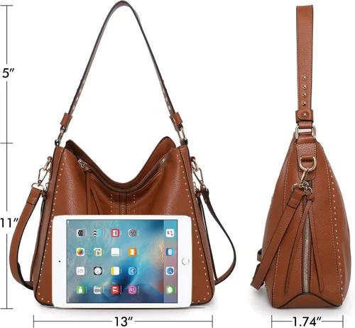 Miniatura 5 de Montana West Bolso Hobo para mujer, bolsos grandes y bolsos