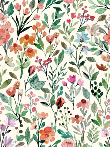 Miniatura 10 de JiffDiff Papel tapiz floral para despegar y pegar, papel de pared de margaritas rosas, flores de verano, habitación de guardería, papel de contacto