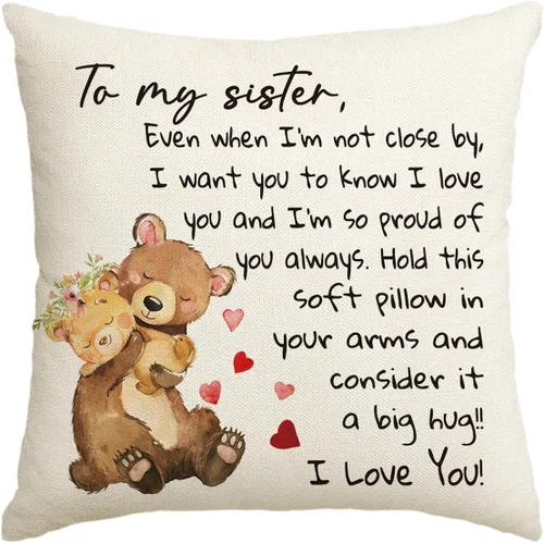 Miniatura 10 de AVOIN colorlife Funda de almohada con texto en inglés «To My Daughter», 16 x 16 pulgadas, regalo de Navidad, para damas, niñas, cumpleaños, de mamá