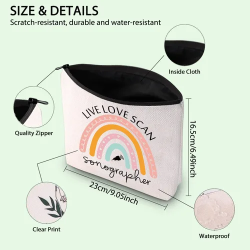 Miniatura 3 de FOTAP Bolsa de cosméticos para ecografista, kit de supervivencia para ecografista, regalo de radiólogo, regalo de tecnología de ultrasonido, escaneo