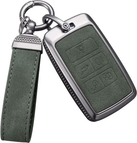 Miniatura 12 de YO&YOYE Compatible con llavero Land Rover Funda con llavero de cuero para Range Rover Evoque Sport Velar Land Rover Discovery Jaguar F-Pace F-Type