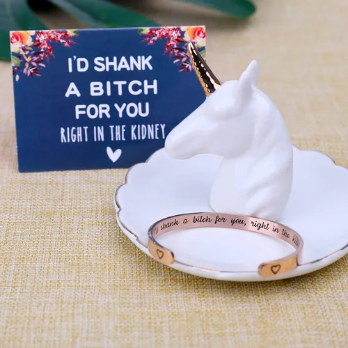 Miniatura 2 de Pulsera con mensaje oculto, regalos significativos para mujeres, regalos para grandes amigas, joyas de amistad únicas, regalos de cumpleaños