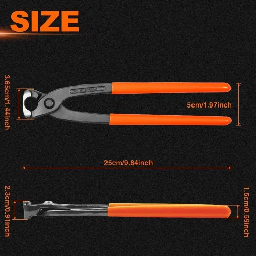 Miniatura 6 de SPEEDWOX Alicates de abrazadera de manguera de oreja de 10 pulgadas, herramienta de extracción de abrazadera de mordaza estándar para abrazaderas