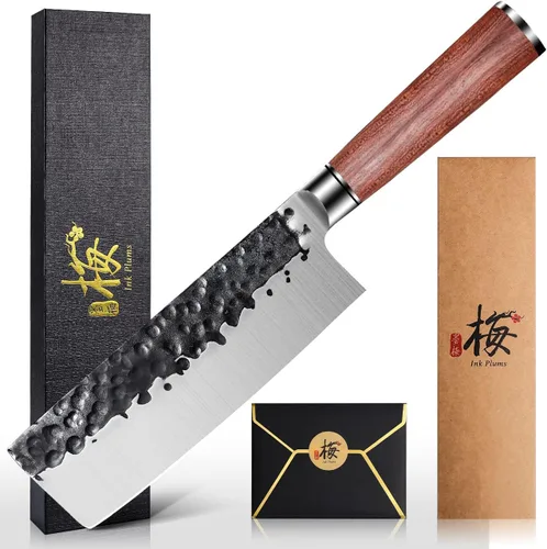 Miniatura 10 de Cuchillo de chef de cocina de 8 pulgadas, cuchillo afilado alemán de acero inoxidable de alto carbono, cuchillo de carne profesional con mango