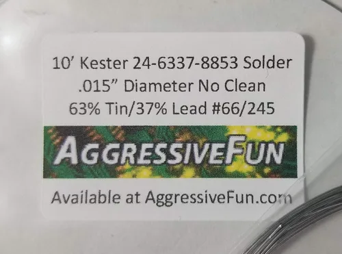 Miniatura 2 de Kester 245 No Clean Core 63/37 .015" 24-6337-8853 Soldadura .3oz 30 pies