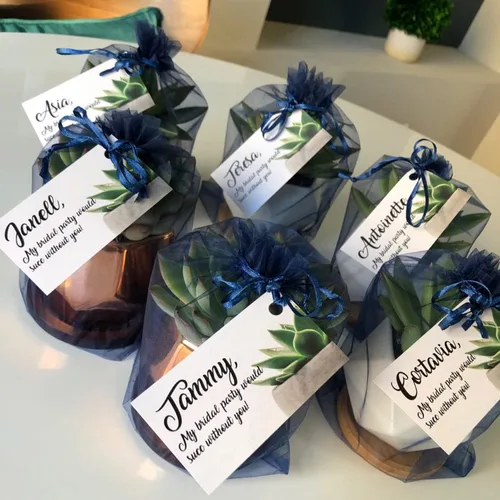 Miniatura 5 de Bolsas de Regalo de Organza 100 Piezas con Cordón 4x6 pulgadas Azul Marino para Baby Shower, Cumpleaños de Niña, Recuerdos de Fiesta, Boda
