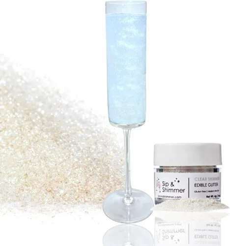 Miniatura 11 de Sip and Shimmer - Purpurina Comestible para Bebidas Oro Rosa para Cócteles, Vino, Champán, Cócteles sin Alcohol - Destellos para Cócteles - Grado