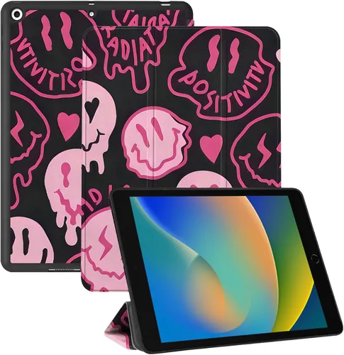 Miniatura 11 de Compatible con iPad de 10.2 pulgadas, Funda de 9ª/8ª/7ª Generación (2021/2020/2019) con Soporte para Lápiz/Parte Trasera de TPU Suave con Función