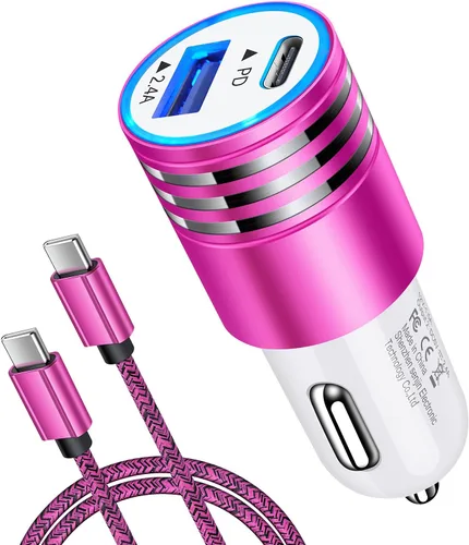 Miniatura 7 de Cargador de coche de carga rápida 30 W USB C adaptador de coche, cable tipo C a C para Google Pixel 10a 10 Pro XL/Fold 9 Pro, 8a 8 7a 7 6a 6 5 4a 3a