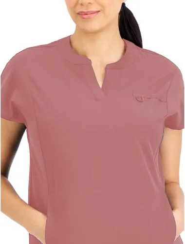 Miniatura 2 de Hanes ComfortFit - Camiseta elástica con cuello mandarina para mujer