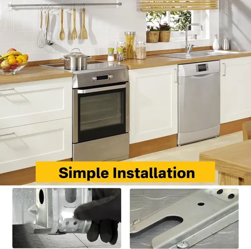 Miniatura 3 de Soporte anti punta para estufa WP3801F656-51 3801F656-51 para horno de cocina de cocina o montaje en pared Soporte anti punta compatible con Kenmore