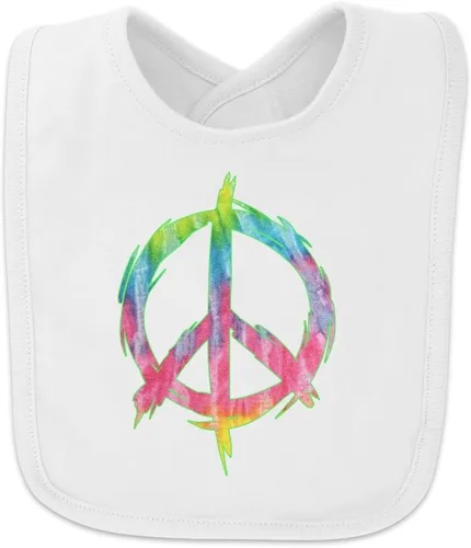 Miniatura 5 de Tie Dye símbolo de la Paz babero