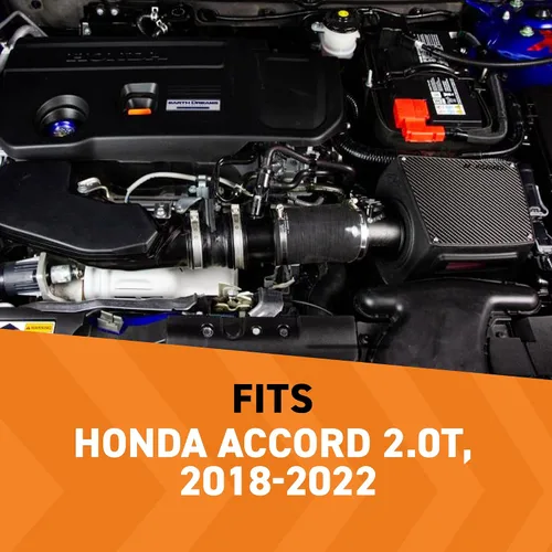 Miniatura 2 de Mishimoto MMAI-ACRD20-18 Kit de entrada de aire frío de alto rendimiento, compatible con Honda Accord 2.0T, 2018-2022, negro