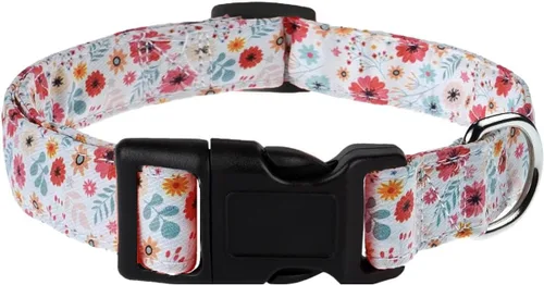 Miniatura 10 de Collar de perro, collar ajustable para perros pequeños, medianos y grandes, lindo collar de cachorro para perros machos y hembras, bonito diseño