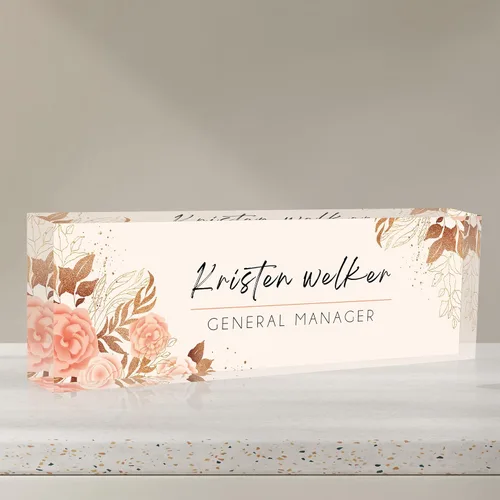 Miniatura 21 de Placa de Nombre Personalizada, Decoración de Oficina Personalizada - Accesorio de Escritorio de Acrílico, Regalos de Oficina para Empleados